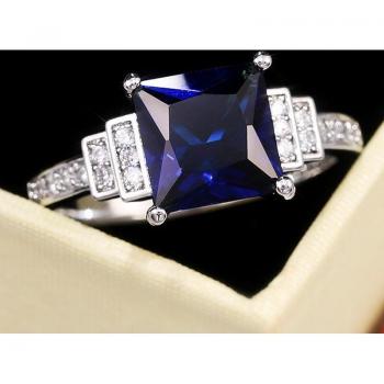 Huitan Joyas Compromiso Azul