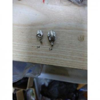 100pcs Nylon Zipper Sliders with Silver Hook