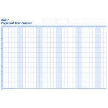 Mark-it Perpetual Year Planner Laminated and Magnetic PYP MM00179