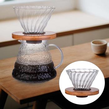 Cafetera de vidrio reutilizable con filtro