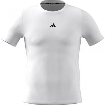 Adidas TechFit Short Sleeve Compression Top – Black – S – Men