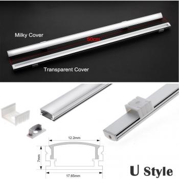 Barra LED 50cm con carcasa de aluminio estilo YW 5 unids cubierta lechosa o transparente