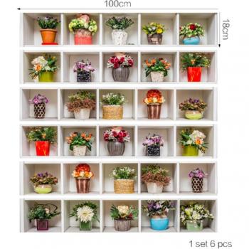 PVC Flower Decor Stair Stickers