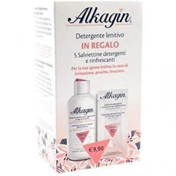 Alkagin Ph 7 Lenitivo Detergente + Salviette 5 Pezzi