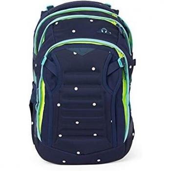 Schulrucksack Satch Match 35 Liter – ergonomische Passform, Fronttasche – Pretty Confetti Blau