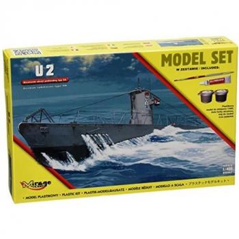 Mirage Hobby 840065 – Sous-marin allemand U2 (Type IIa), modèle WWII, 1/400