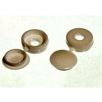 Screw Cap Cup Washer Hinged Cover White for No. 6 & 8 Screws