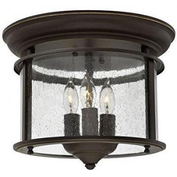 Gentry Olde Bronze 3-Light Flush Mount