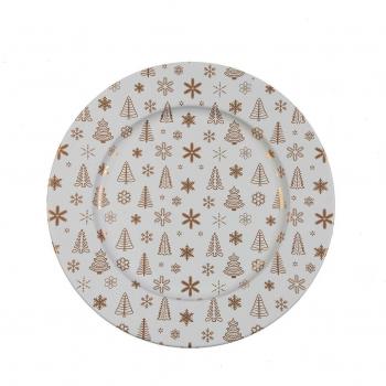 Bajo Plato Decorativo Versa Metal 33 x 1,5 cm