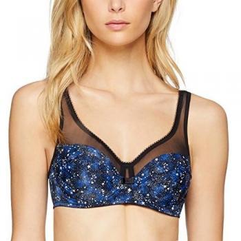 Sujetador Azul con Aros Dim, Estampado Cósmico, 80E