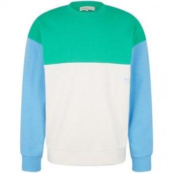 Felpa Tom Tailor Color Block Pullover 100% Cotone