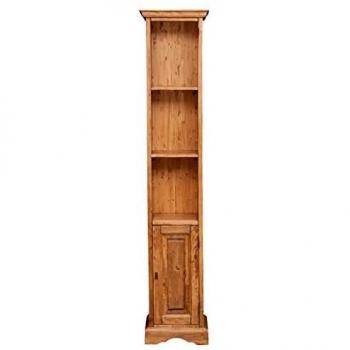 BISCOTTINI Mueble biblioteca de tilo con acabado nogal 40x30x196 cm