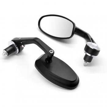 Réverbère latéral 22 mm, verre blanc, poignée élégante, compatible Ducati Hypermotard