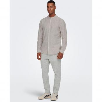 Pantalón Hombre Only & Sons: Algodón, Lino y Corte Alineado