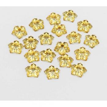 100pcs 13mm Silver/White/Gold Peony Flower Cabochons for DIY Crafts