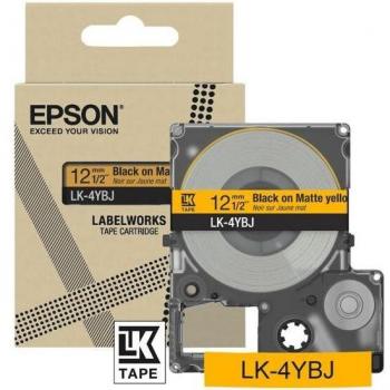 Cinta Adhesiva Epson C53S672074 Negro sobre Amarillo