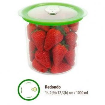 TM Electron Tupper Redondo Hermético 1000 Ml Aura Fresh