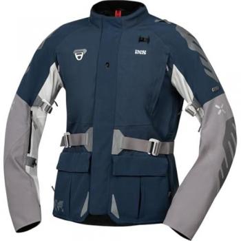 Giacca da corsa IXS Venture‑STX 1.0, impermeabile, colore grigio/blu, taglia M