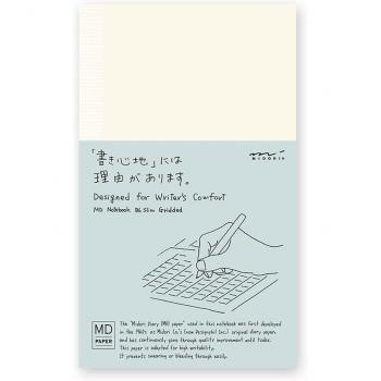 Midori B6 Slim Journal – Grid A (100% Recycled)