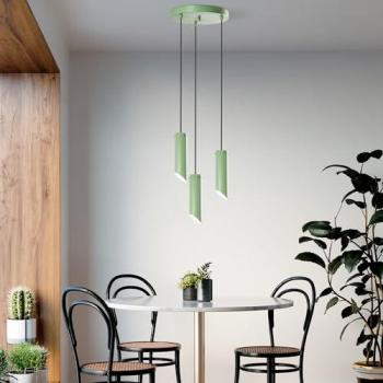 Lámpara de techo Kesik 6916 Menta Metal
