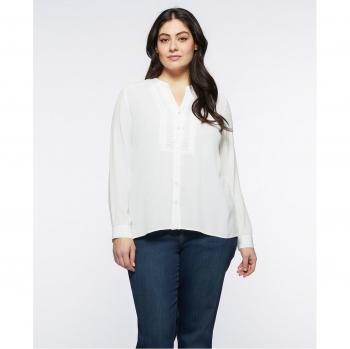 Blusa elegante Fiorella Rubino con pliegues