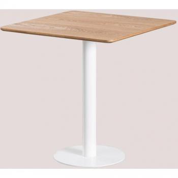 Table Carrée en Contreplaqué de Frêne 70 cm