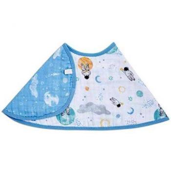 Aden+Anais™ Space Explorer Lätzchen – 4‑lagig, 100 % Baumwoll‑Musselin, ultra weich, hochsaugend für Babys und Kinder