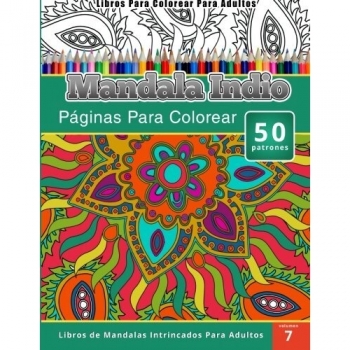 Libros Para Colorear Para Adultos: Mandala Indio Paginas Para Colorear