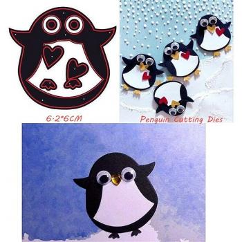 Troquel Para Tarjetas – Diseño Pingüino