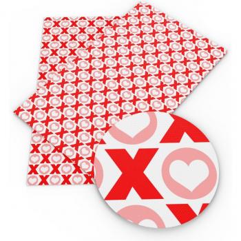 Piel de Amor: Cuero Textil con Estampa San Valentín