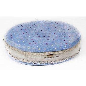 Cuscino Conforto “Macarons” Ferri‑Bello Ø 60x15 cm – Celeste