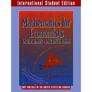 Carl P. Simon Mathematics for Economists