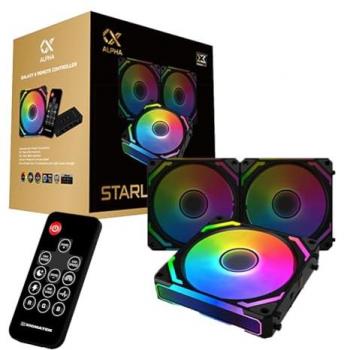 Xigmatek Pack de 3 Ventilateurs Starlink Ultra RGB (Noir)