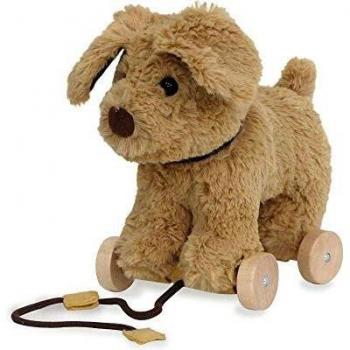 Little Bird Told Me Dexter Dog Pull Along Soft Toy