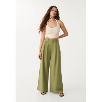 Pantaloni Kaki Stradivarius 48: Super Wide e Regolabile