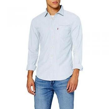Camisa Levi's Sunset Slim, Color Azul (Tencel Rinse 0005), Talla S para Hombre