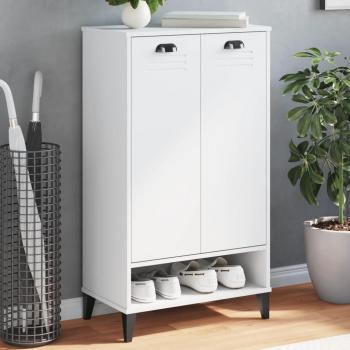 VIKEN White Engineered Wood Shoe Cabinet vidaXL