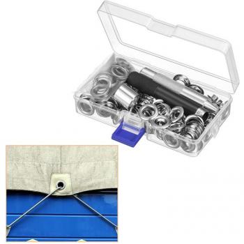 Brass Eyelets Grommet Punching Kit for Tent and Shoe Repair
