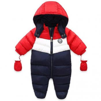 Baby Junge Winter Schneeanzug mit Kapuze