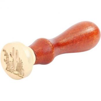 Klassischer Wachs Siegelstempel mit Holzgriff für Einladungen