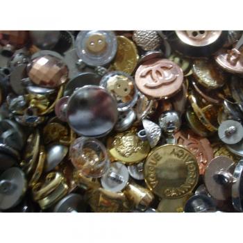 Gleaming Metal Button Assortment