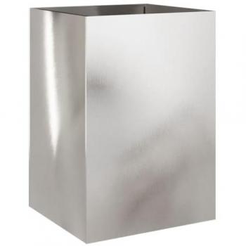 Bac de jardin surélevé en inox argenté 52 x 48 x 75 cm