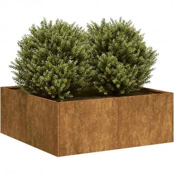 Jardinera Rústica Corten 80×80×30