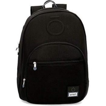 Mochila Enso Basic negra, 46 cm, adaptable a carro
