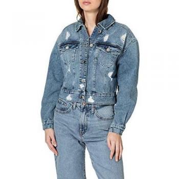 ONLY ONLMALIBU Life Denim Jacke in Mittelblau