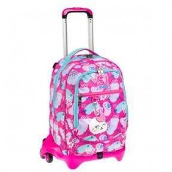 Zaino Trolley Jack 3Wd Sj Gang Pinkfur Girl