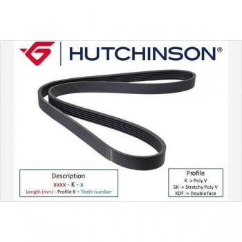 Courroie trapézoïdale HUTCHINSON 1468 K 6
