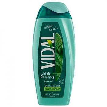 Vidal, Set di 12 creme doccia gel al muschio bianco da 250 ml