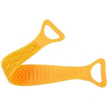 Serviette gommante à laver avec ceinture en silicone, brosse de bain, 28