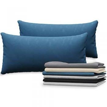 Protection d'oreiller 40x80 cm, Bleu jersey – Dreamzie (set 2)